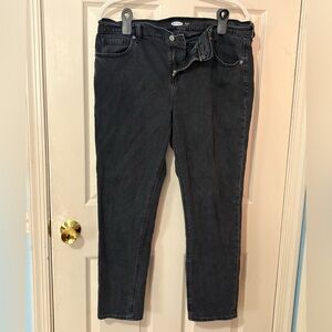 Women's Old Navy Boyfriend Mid-Rise Black Jeans
